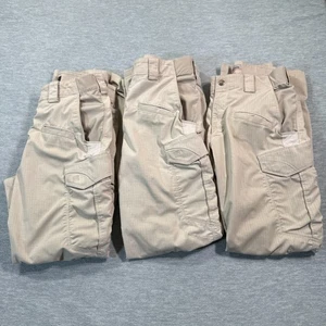 5.11 Pants Men 30x32 Tan Tactical Ripstop Cargo Lightweight Utility Work Lot of - Picture 1 of 8