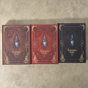 Final Fantasy XIV Encyclopaedia Eorzea Vol 1 2 3 Lore Book Set HC - Picture 1 of 7