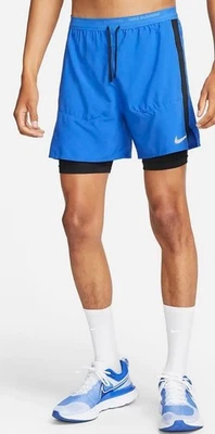 Pantalones Cortos de Compresión para Hombres Nike 2 en 1 Azul para Correr Pequeño Dm4757 Foto 1 de 2