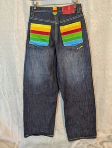 Coogi Rainbow Embroidered Jeans Girl’s Size 14 - 28x28 - Picture 1 of 20