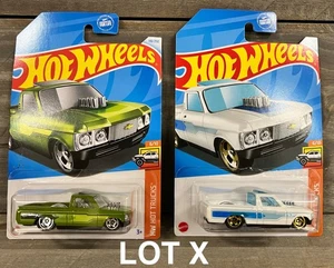 2 for 1! Hot Wheels Custom 72 Chevy LUV Truck White Green HW HOT TRUCKS xploraf - Picture 1 of 5