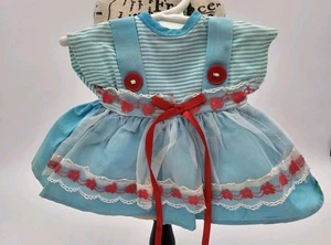 Vintage süßes 7" Kleid für Vintage Hartplastik Puppe, Mary Hoyer, Toni, ideal  - Bild 1 von 9