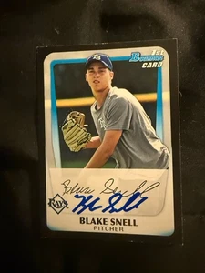 BLAKE SNELL signed auto autographed, 2011 1st Bowman Tampa Rays LA Dodgers - Picture 1 of 1
