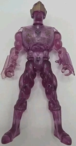 Vintage 1990s Translucent Purple Robot Action Figure – 5.5” Sci-Fi Warrior Toy - Picture 1 of 2