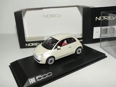FIAT 500 Blanc Nacré NOREV 1:43  - Photo 1/2