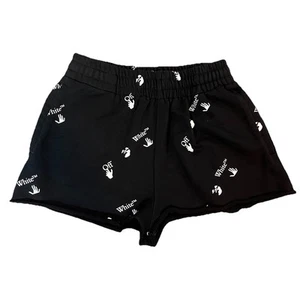 Pantalones Cortos de Sudadera Off-White Niñas L Burmudas Negros Bolsillos Cortos Diseño Virgil Abloh - Imagen 1 de 13