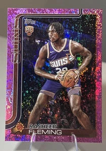 2025-26 Topps Baloncesto Rasheer Fleming RC Rosa Holofoil Prizm - Imagen 1 de 3