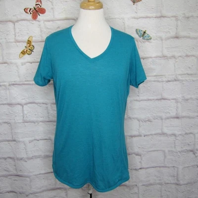 Salomon Advanced Skin Active Dry Women's XL Athletic Short Sleeve T-Shirt Blue - Image 1 of 4