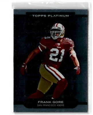2010 Topps Platinum Frank Gore #162 San Francisco 49ers Football Card - Image 1 of 2