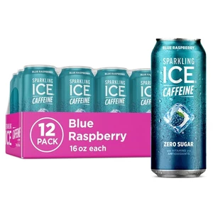 Sparkling Ice Caffeine Blue Raspberry Water mit Koffein, Zero... - Bild 1 von 7