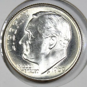 1960-P SUPERB GEM BU Silver Roosevelt 10c - Picture 1 of 2