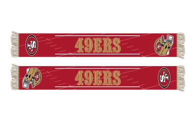 BDA San Francisco 49ers NFL kuscheliger Fan Schal 140cm x 20cm