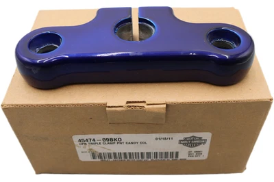 45474-09BKO NEW OEM 2009 HARLEY-DAVIDSON FXSTSSE3 SPRINGER UPPER TRIPLE CLAMP - Image 1 of 4