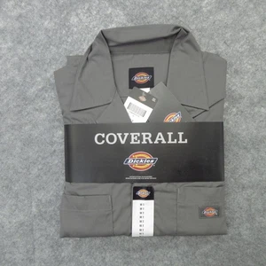 Dickies Coverall Mens Medium Short Sleeve Workwear Stain Release Elastic Waist - Picture 1 of 8