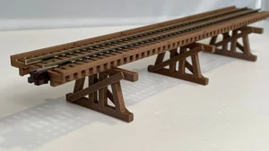 HOn3 Narrow Gauge 228mm long straight Trestle COMPATIBLE - NOT Blackstone track - Picture 1 of 2