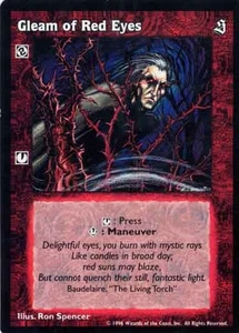 Gleam of Red Eyes [Sabbat set] - VTES card - Imagen 1 de 2