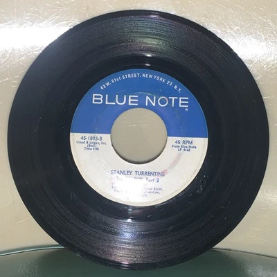 STANLEY TURRENTINE: trouble / part 2 BLUE NOTE 7" Single 45 RPM - Image 1 of 4