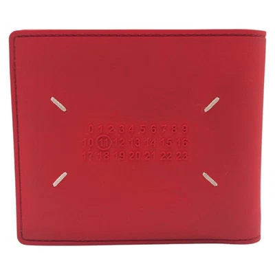 Maison Margiela Bifold S35UI0425 Cartera Compacta Unisex Rojo Goma Foto 1 de 4