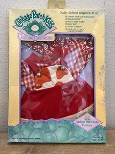 Abito cowgirl toppa cavolo rosso bavaglino vestito bandana gingham vintage 1992 nuovo con scatola - Foto 1 di 7