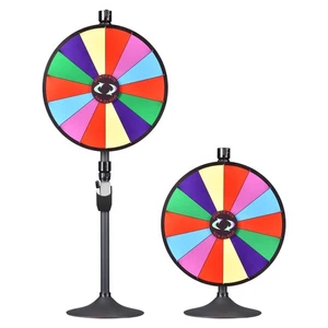 Ruota premio WinSpin 24" supporto da tavolo o da pavimento Fortune doppio uso ruota girevole - Foto 1 di 9