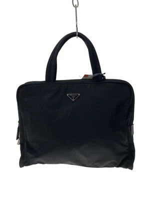 Bolso de Negocios PRADA Nylon Negro Liso B8493 Usado Foto 1 de 4