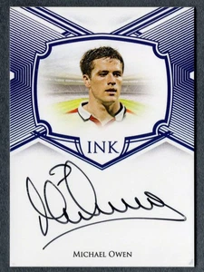 2025 Futera Unique Michael Owen Incredible Ink Auto Blue On Card 01/04 #HX - Picture 1 of 2