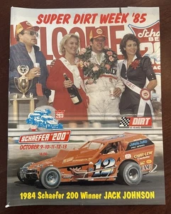 Okt. 1985 Super Dirt Week Programm - Syracuse New York, Jack Johnson auf dem Cover - Bild 1 von 13