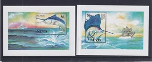 1994 NEVIS - SG:MS 827 A + B FISH UNMOUNTED MINT - Picture 1 of 1