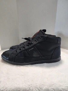 Used Prada High Cut Sneakers/9.5/11.5 US/Blk/Nylon Shoes - SEE DESCRIPTION. - Picture 1 of 13