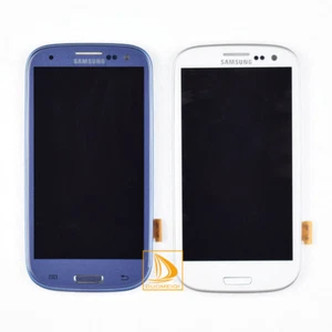 For Samsung Galaxy S3 i9300 Touch Screen Digitizer LCD Screen Assembly + Frame - Picture 1 of 9