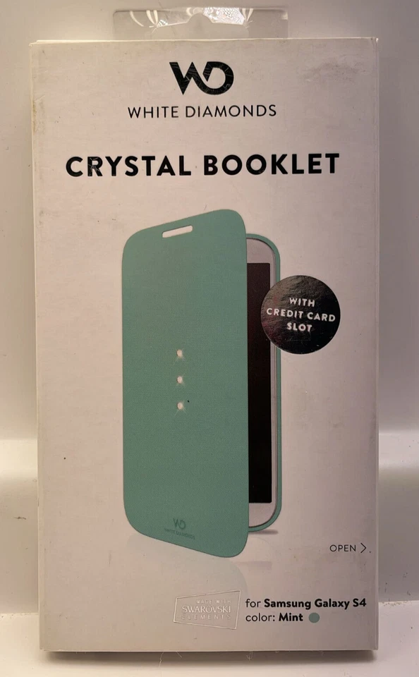 Funda folleto cristal diamantes blancos para Samsung Galaxy S4 - Como nueva Foto 1 de 4