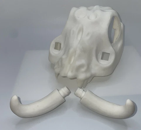 Vintage Kenner Star Wars Ewok Battle Wagon Skull 3d Print Replacement Tusks Set Cover
