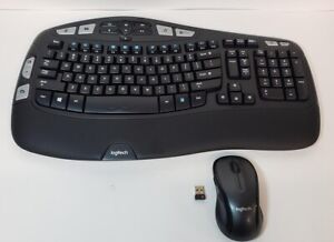 Logitech MK550 K350 Wave Wireless Keyboard w/M510 Mouse & Unifying USB Receiver