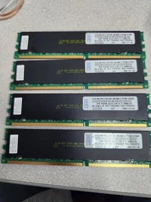 8GB (4X2G) 38L4064 IBM 2GB DDR Registered ECC PC-2700 333Mhz Memory  Server Only - Image 1 of 2