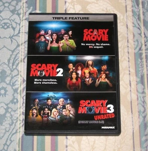 Scary Movie Triple Feature 3 Disc DVD Set with Case Films 1 2 3 Collection 2012 - Picture 1 of 5