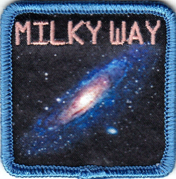 MILKY WAY Iron On Printed Patch Astronomy Outer Space - Image 1 of 1