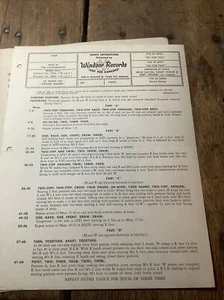 Vintage Square Dance Instructions - Picture 1 of 3