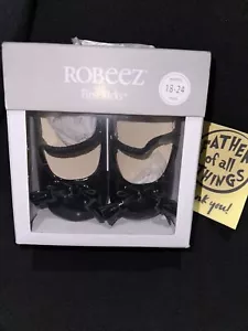 New Robeez Black Classic Ballet Princess Girl Shoes - Picture 1 of 5