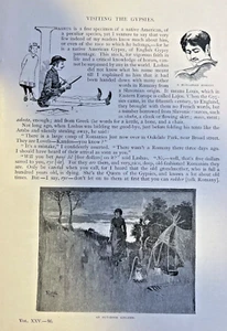 1883 Visiting Gypsies illustrated - Picture 1 of 4