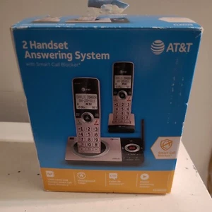 AT&T 2 Handset Expandable Cordless Phone w Smart Call Block & Answering Syst - Picture 1 of 5
