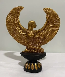 Estatua egipcia de la diosa Isis de la curación con alas extendidas - Hecha en Egipto - Imagen 1 de 12
