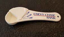 VINTAGE CHEVY CHASE BANK MEASURING SPOON - ADVERTISING COLLECTIBLE  ms
