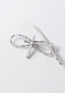Barrette benéfica Lilla Rose Flexi - clip 4296 enchapado en níquel - Imagen 1 de 1
