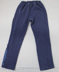 Puma Boys Blue Cotton Fleece Lined Drawstring Waist Casual Sweatpants Size Large - Picture 1 of 7