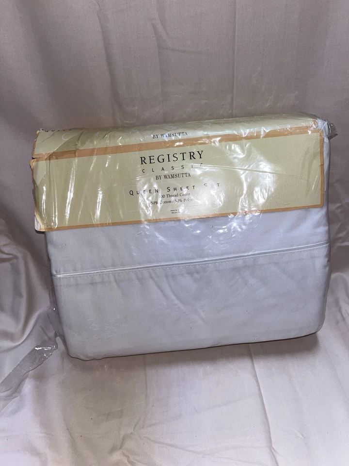 AUTHENTIC BNWT WAMSUTTA REGISTRY CLASSIC 200 THREAD COUNT QUEEN SHEET SET  - Image 1 of 4