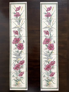 Vintage Ceramic Fireplace Tile Set - Picture 1 of 3