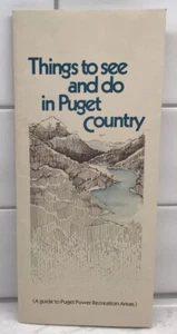 Folleto Puget Power 1980 Una guía para áreas recreativas Puget Power con mapa desplegable - Imagen 1 de 6