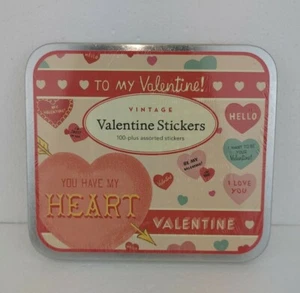 NEW Sealed Cavallini & Co. Vintage Valentine Stickers Assorted 24 Sheets ~ 100+ - Picture 1 of 4