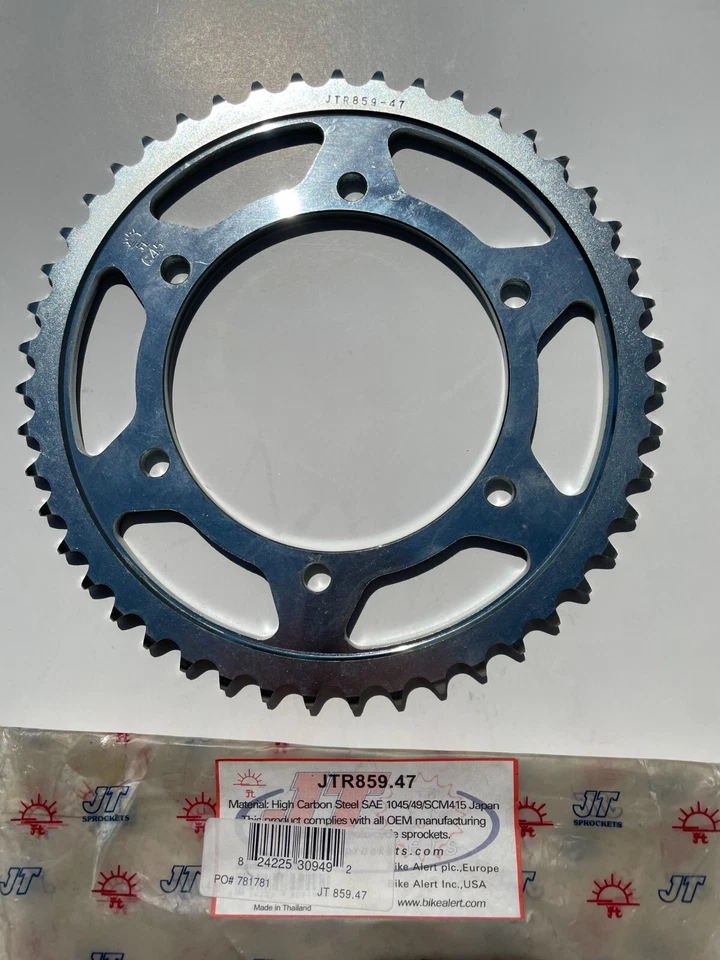 NOVA RODA DENTADA TRASEIRA JT 47T JTR859-47 >>> FRETE RÁPIDO VIA CORREIO PRIORITÁRIO - Imagem 1 de 1