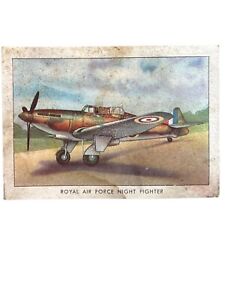 Vintage Wings Cigarettes Card #45 Boulton-Paul Defiant Airplane Letter Series C